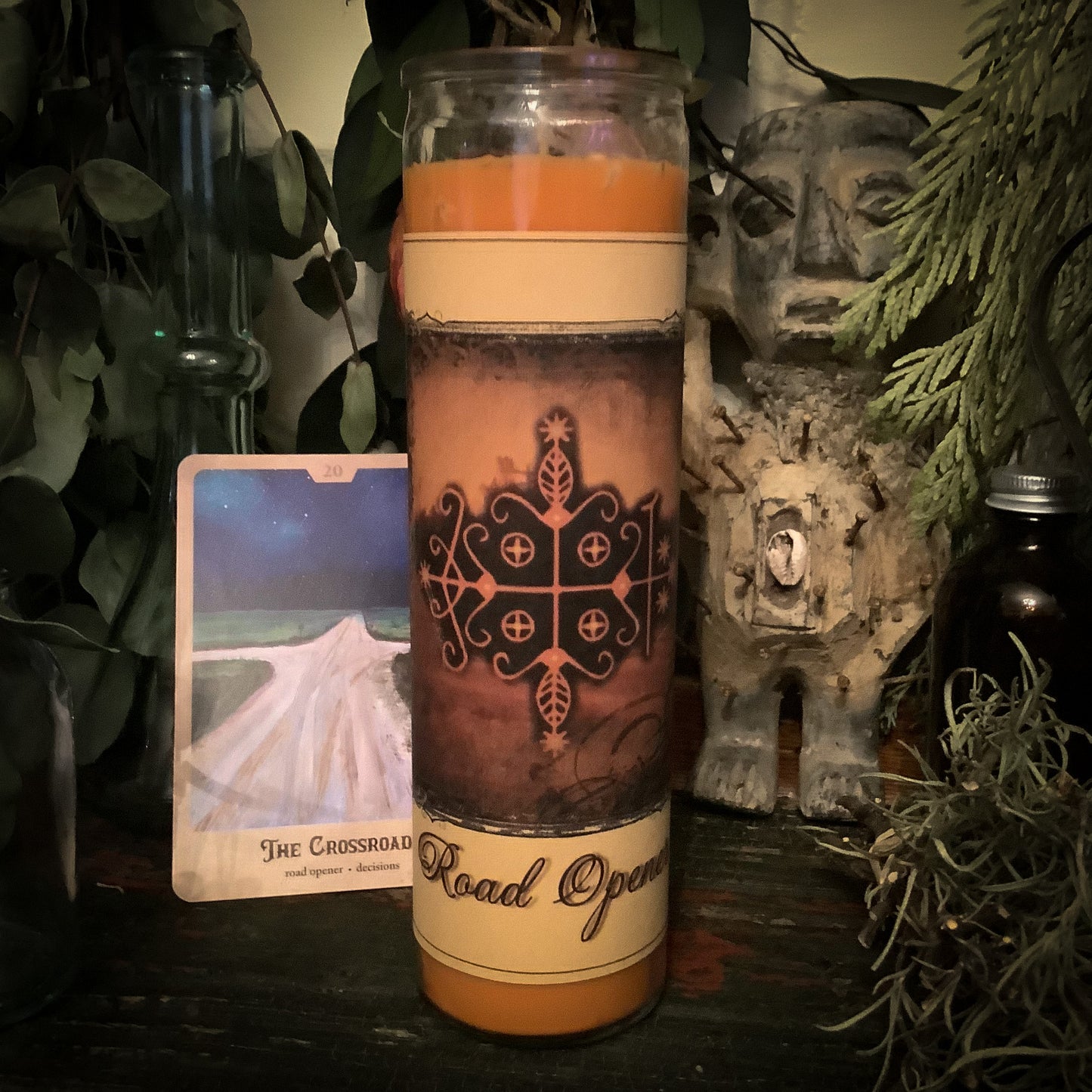 Road Opener ~ 7 Day Soy Purpose Scented Jar Candle, Vigil & Prayer Candle