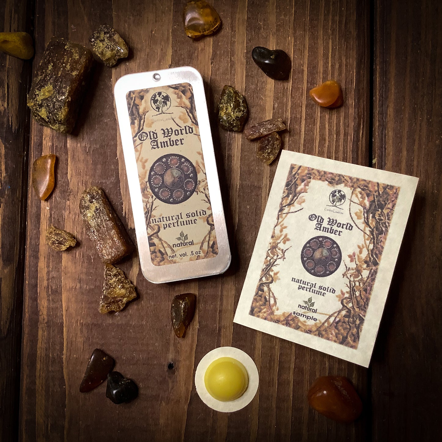 Old World Amber ~ Natural Solid Perfume Sample Size
