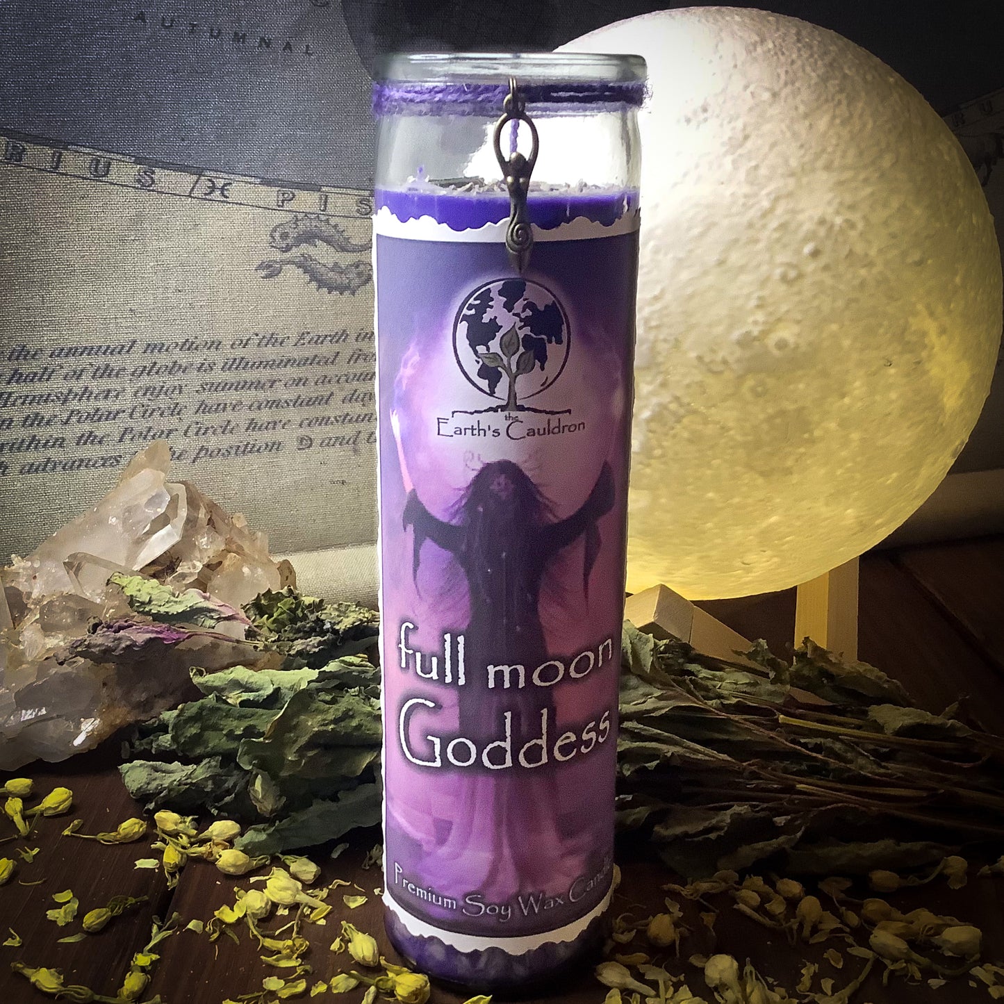 Full Moon Goddess ~ 7 Day Soy Premium Scented Jar Candle, Vigil, Prayer Candle