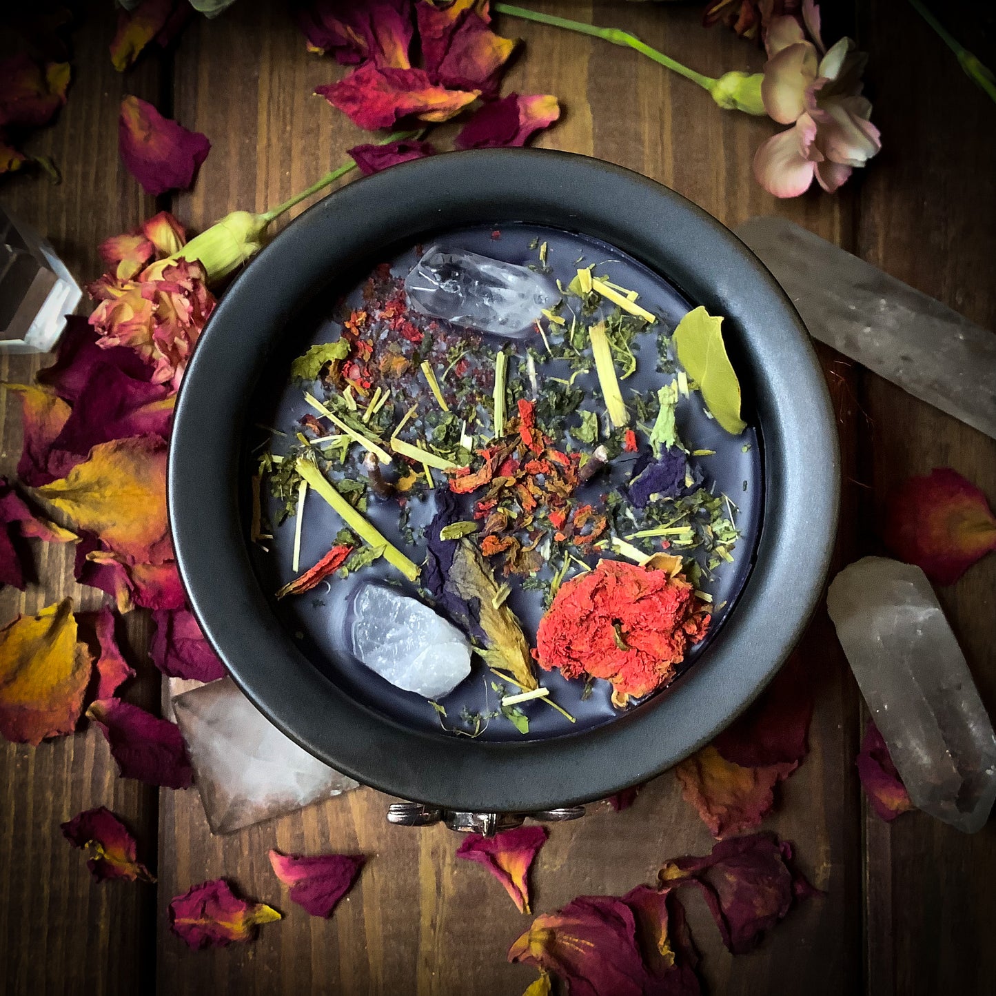 Witching Hour ~ Ceramic Cauldron ~ Handmade Candle