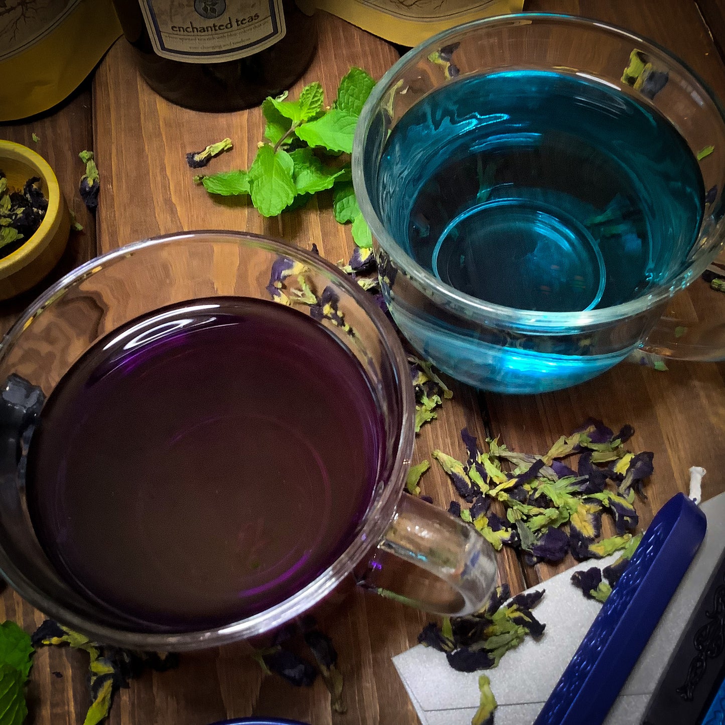 Bohemian Blue ~ Herbal Color Changing Tea