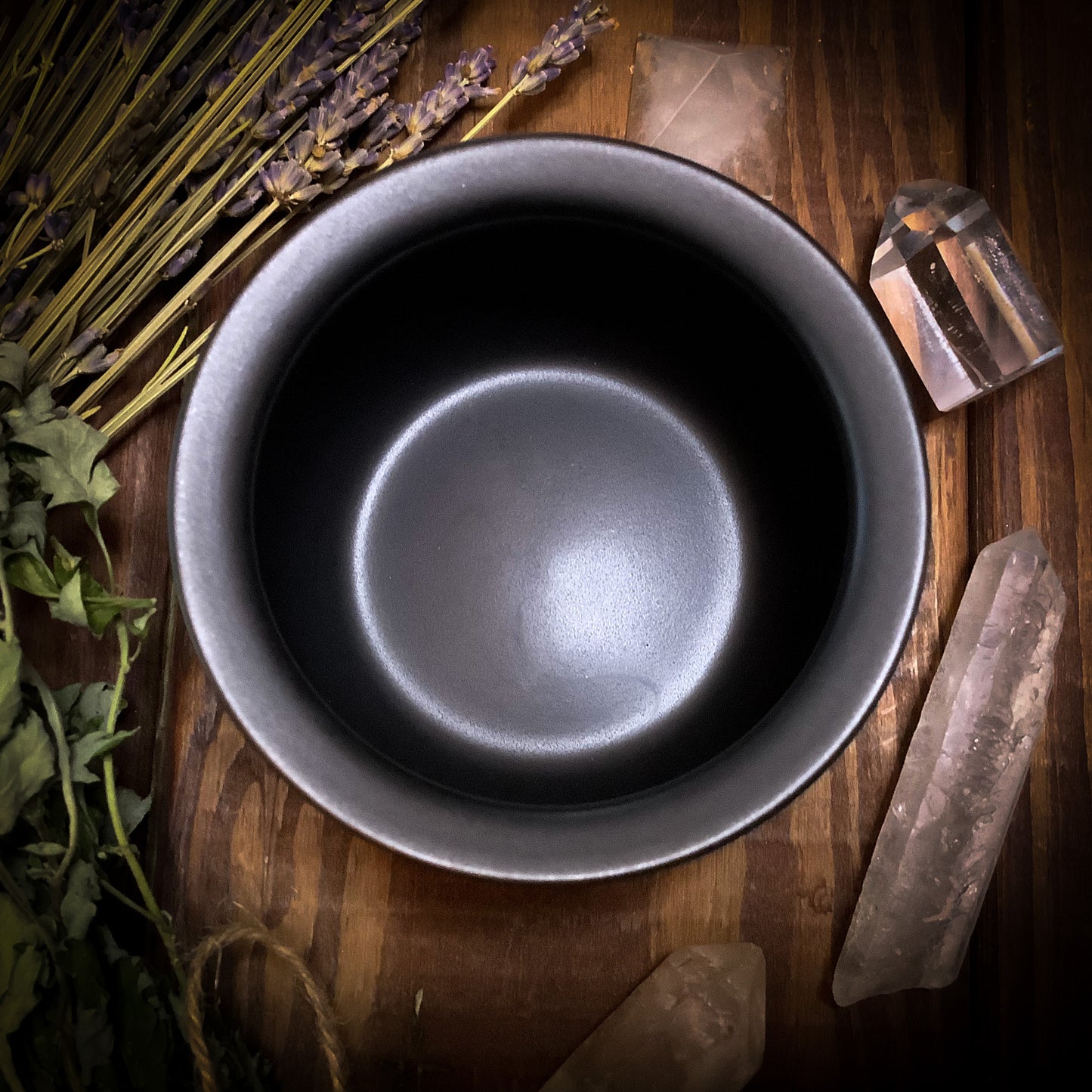 Black Ceramic Cauldron Small ~ Food Safe, Oven Safe
