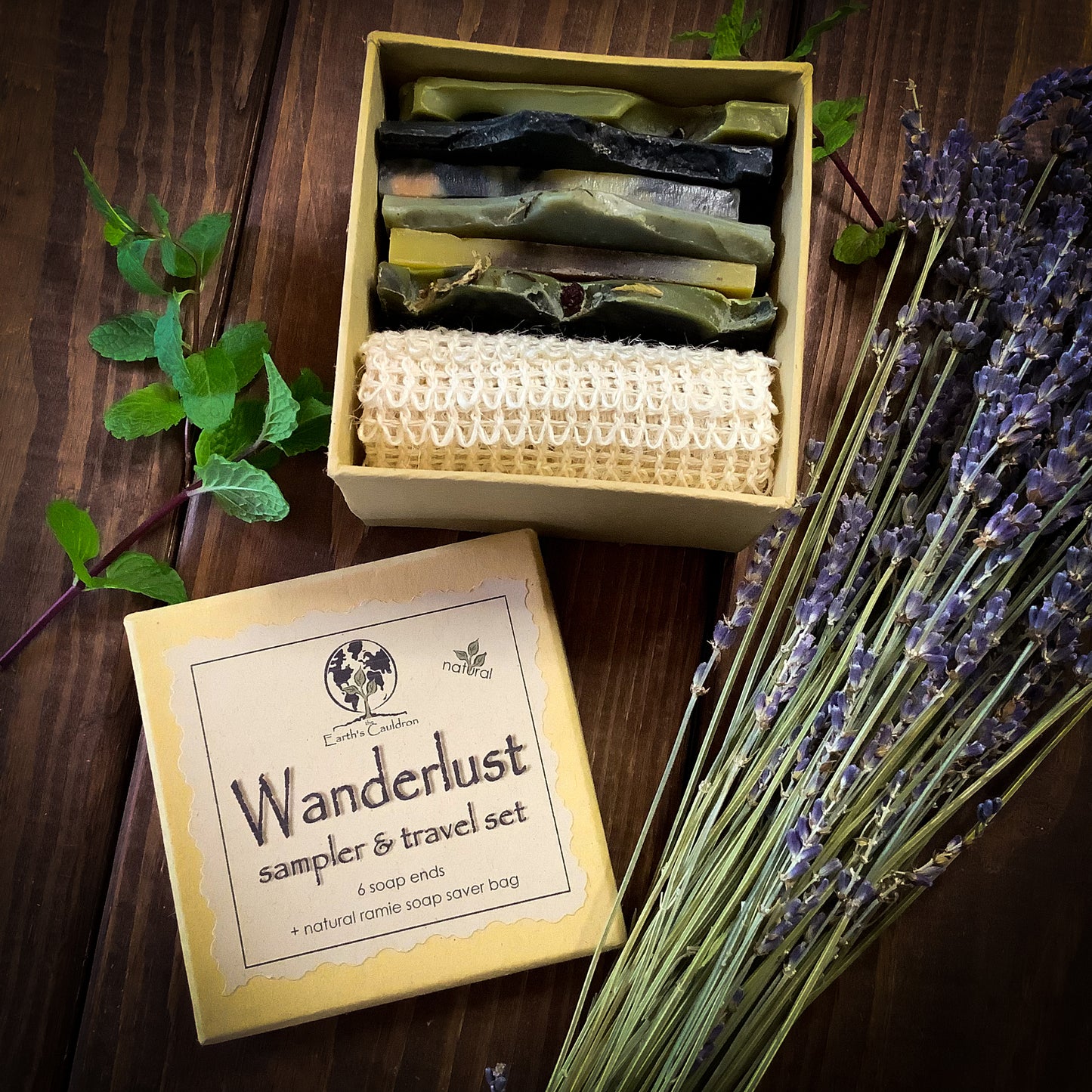 Wanderlust Soap Sampler & Travel Set ~ Try 6 of our Soaps!