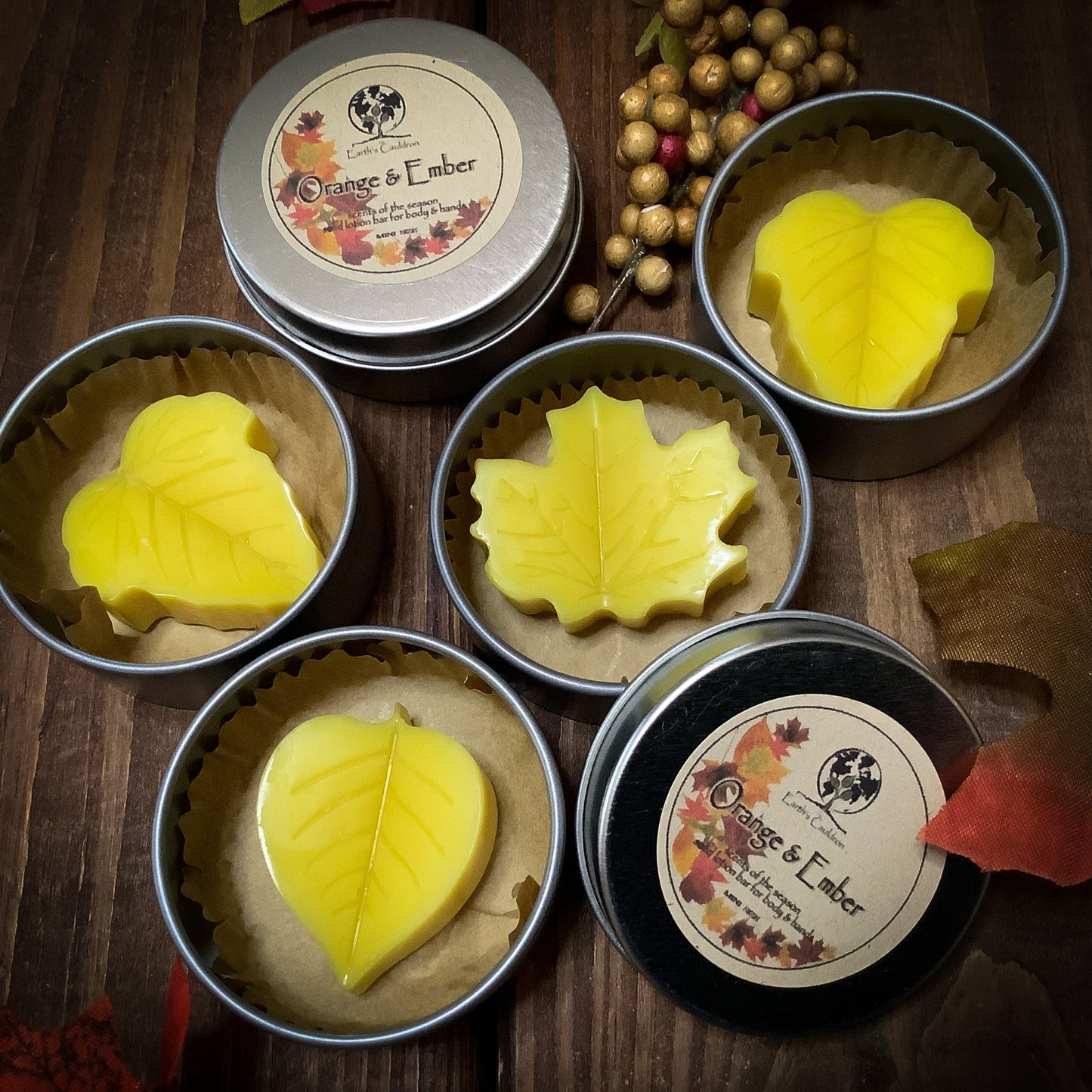 Orange & Ember ~ Mini Solid Lotion Bar