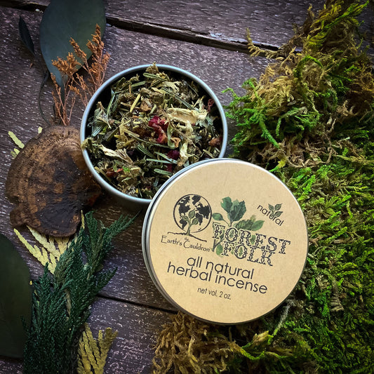Forest Folk ~ Wood Nymph Inspired Natural Loose Incense Blend
