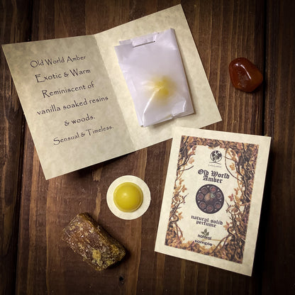 Old World Amber ~ Natural Solid Perfume Sample Size