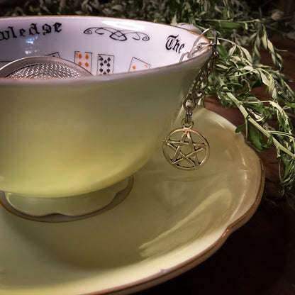 Cauldron Pentagram Tea Strainer
