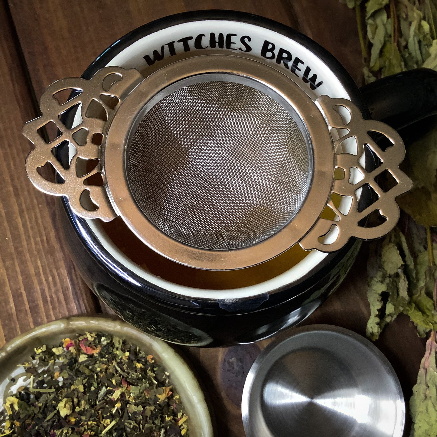 Cauldron Tea Steeper with Drip Bowl