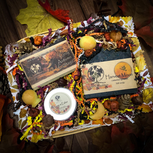 Autumn Harvest Fall Season Gift Set Basket