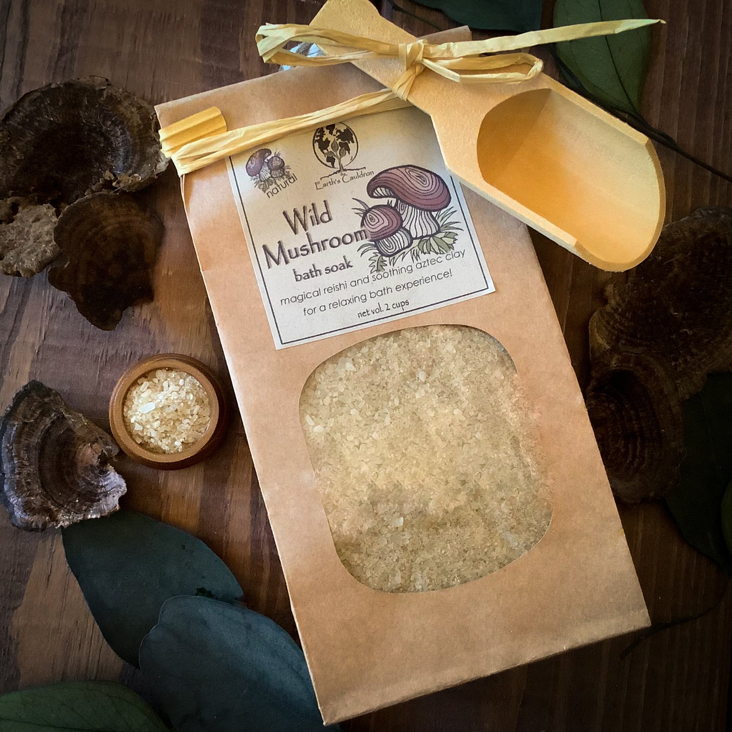 Wild Mushroom ~ Earthy Adaptogens & Reishi Bath Soak