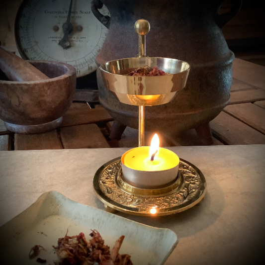 Brass Incense + Resin Burner ~ Herb Burner