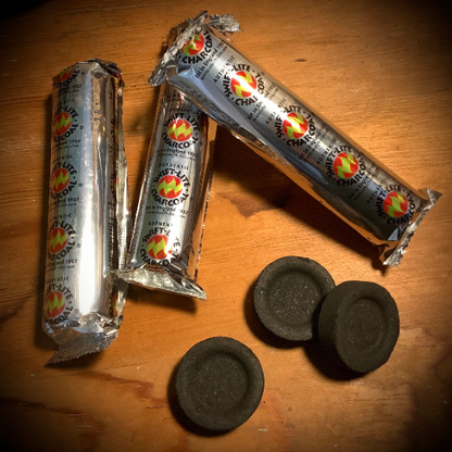 Incense Charcoal ~ Roll of 10 Tablets