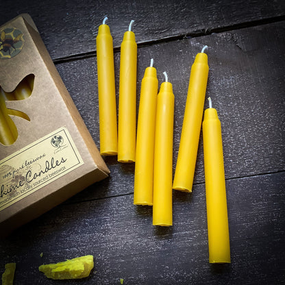 Beeswax Chime Candles ~ Set of Six