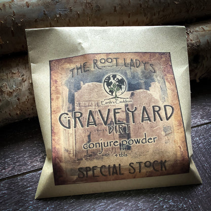 Graveyard Dirt ~ Mineral Curio ~ Authentic Hand Collected Dirt for Protection