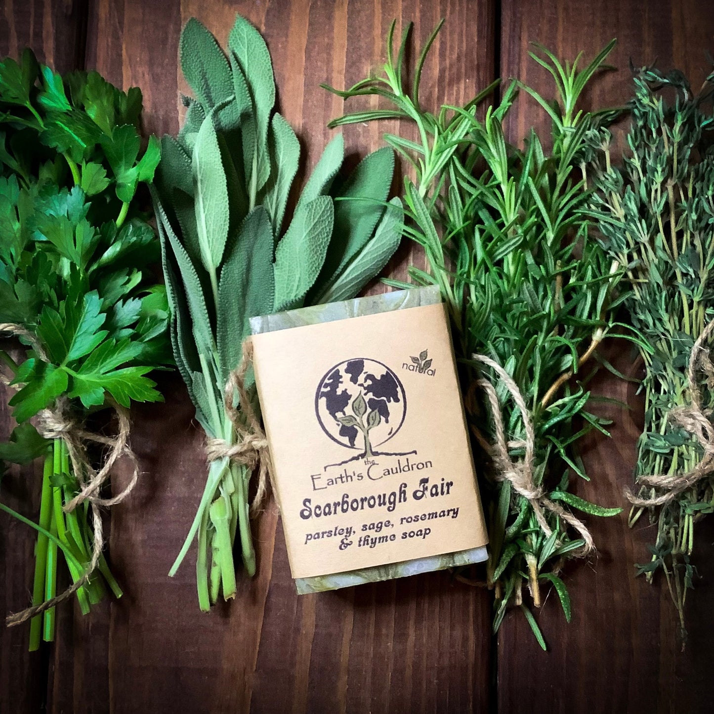 Scarborough Fair ~ Parsley, Sage, Rosemary & Thyme Soap
