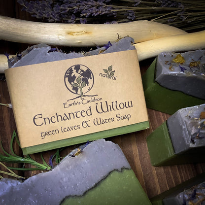 Enchanted Willow ~ Green Leaves & Water Soap